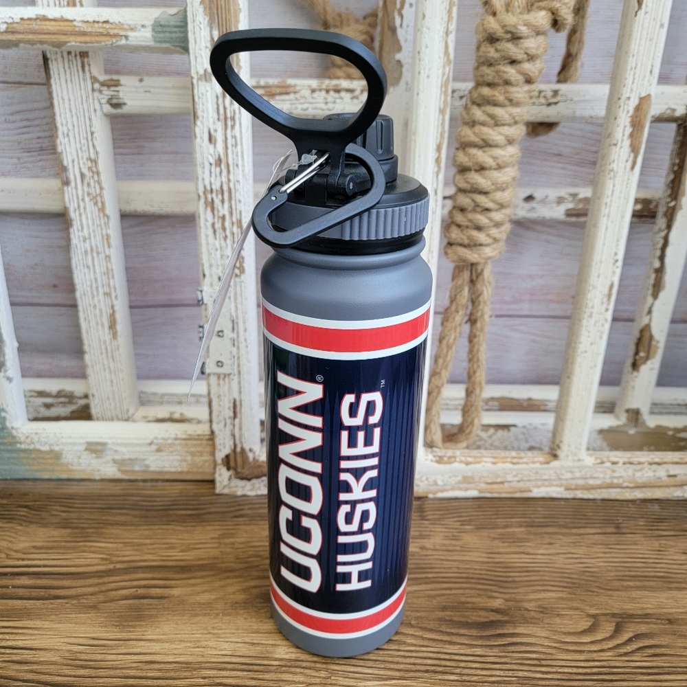 UCONN HUSKIES 27oz Stainless Sports Bottle